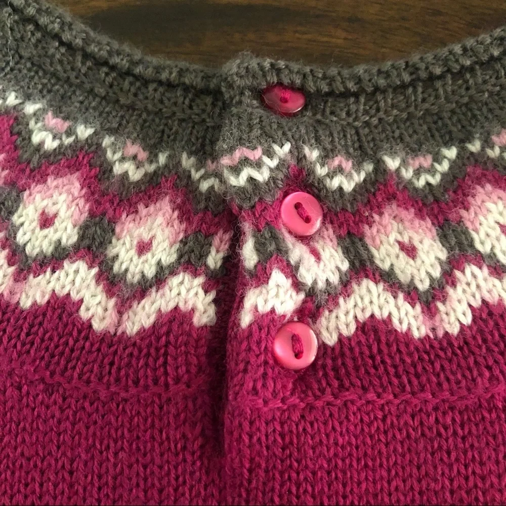 Jacadi Paris Knitted Fair Isle Baby Dress - Picture 5 of 6